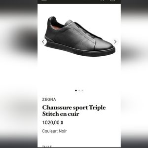 Ermenegildo Zegna sneakers, Are 100% Authentic.